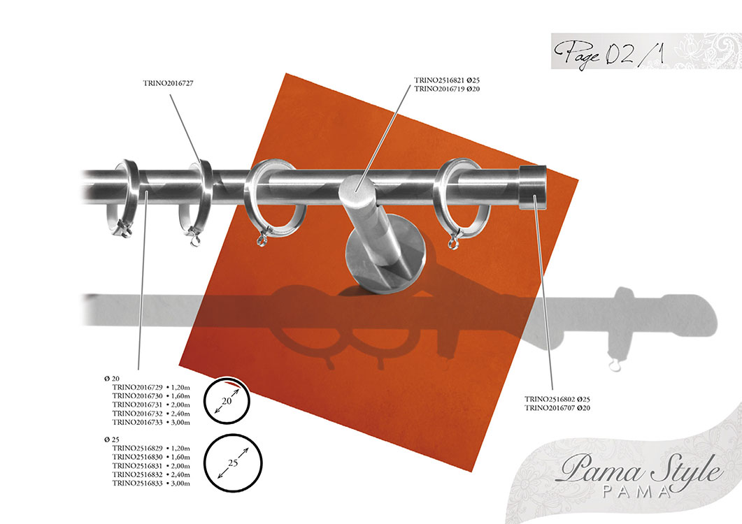 Tringle Et Barre À Rideaux Inox Finition Bouchon Large Diamètre 20 25 Mm