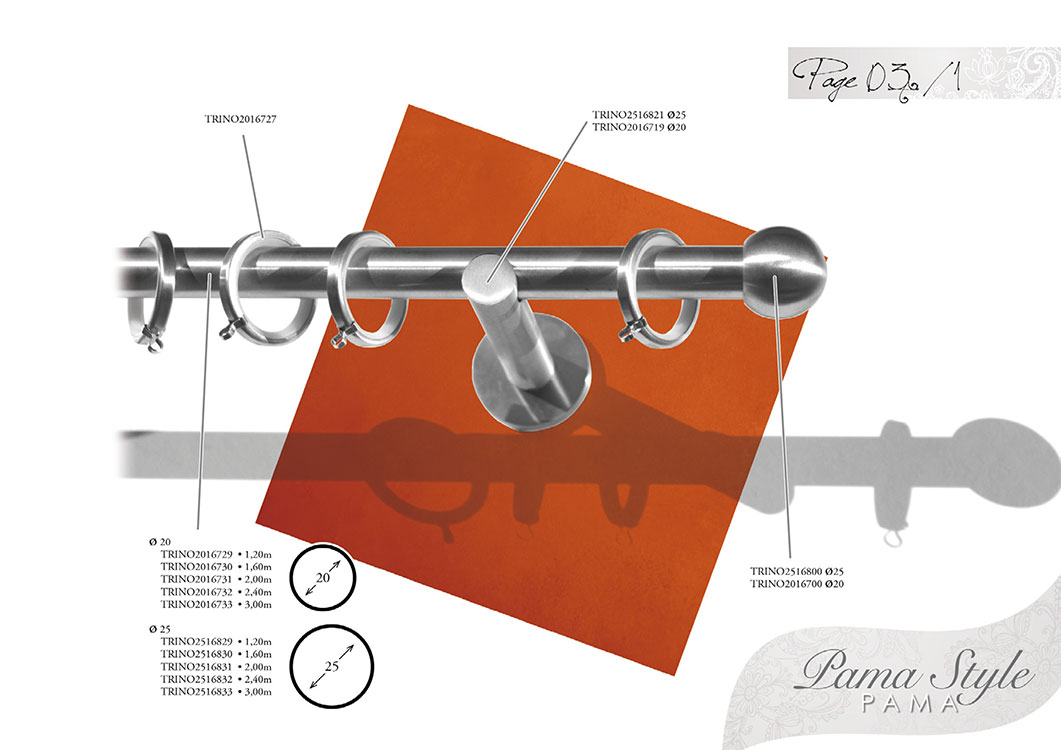 Tringle Et Barre À Rideaux Inox Finition Boule Diamètre 20 25 Mm