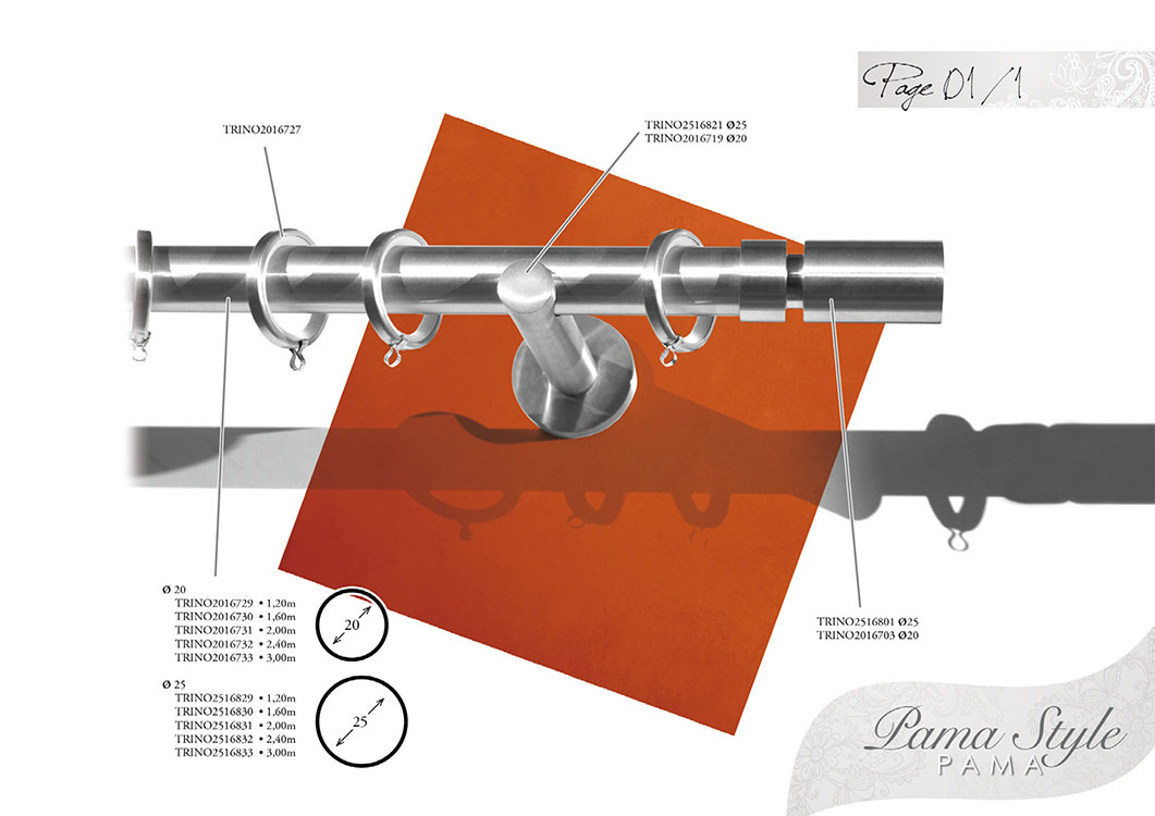 Tringle Et Barre À Rideaux Inox Finition Cylindre Diamètre 20 25 Mm